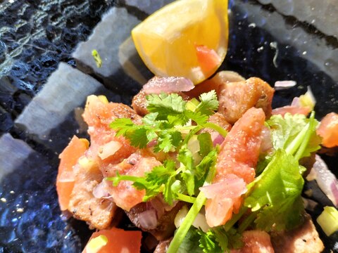 厚揚げのいちじくサルサ和え♪